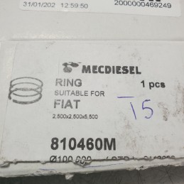 810460M fasce elastiche anelli segmenti pistoni Fiat 2,500x2,500x5,500 STD diametro 100mm