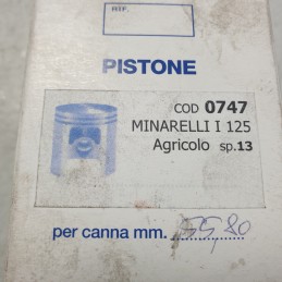 0747 pistone completo Minarelli 125cc sp13 diam 55,80 mm agricolo