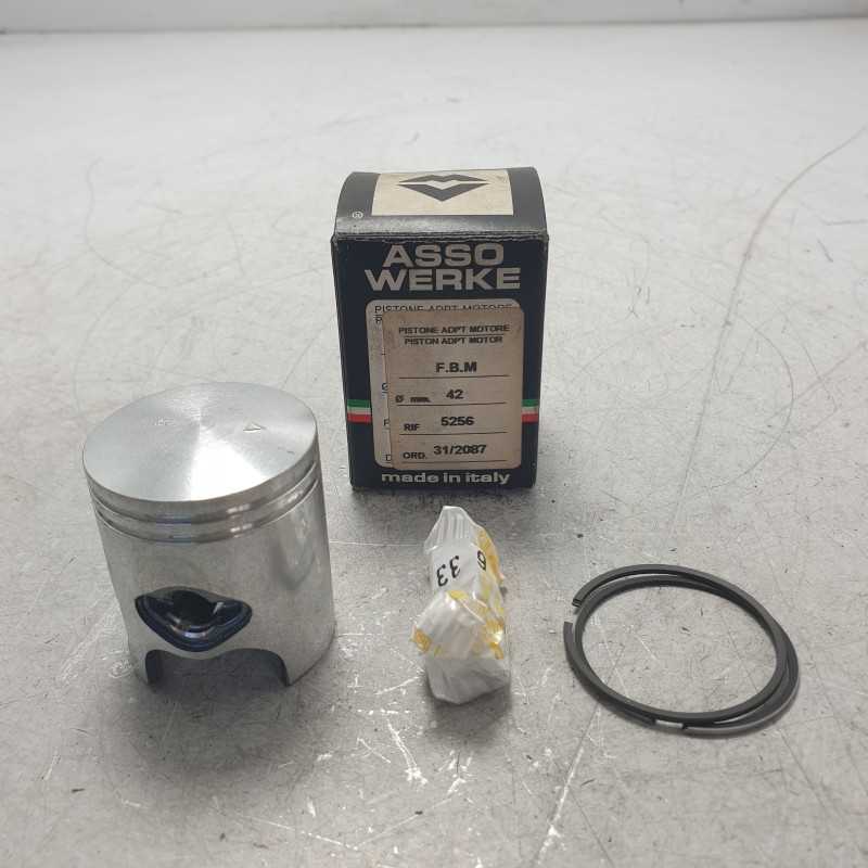 5256 pistone completo FBM Minarelli 50cc diam 42 mm fondo magazzino 31/2087 spinotto 10mm