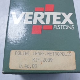 2089 pistone completo Peugeot Metropolis 50cc diam 46,80 mm fondo magazzino trasf Polini