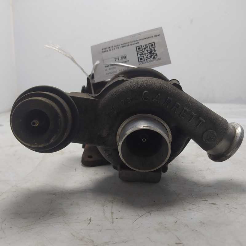 90531518 turbo turbina turbocompressore Opel Astra G 2.0 TD 1998-05 Garrett