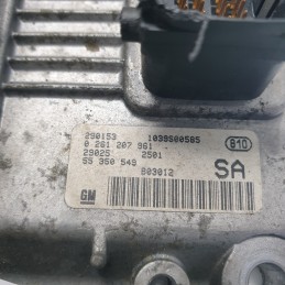 55350549 centralina ECU controllo motore Opel Agila A 1.0 12V 43 KW 58 CV 2000-07
