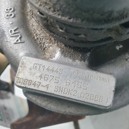 46756155 Turbo turbina turbocompressore Fiat Bravo I 182 1.9JTD 105CV 182B9000 2001 708847-1 GARRETT GT1444S