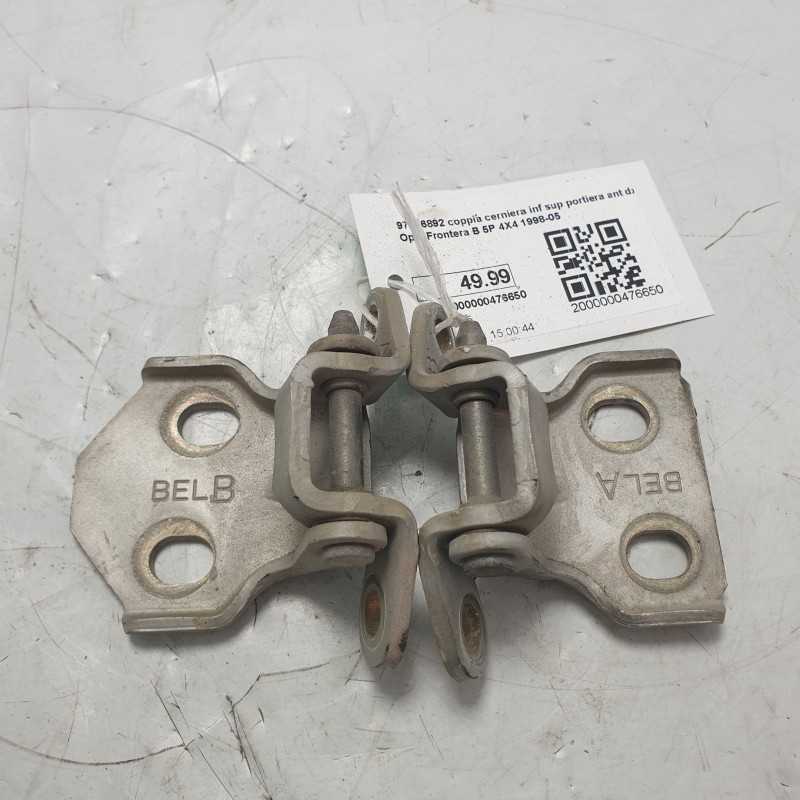 97076892 coppia cerniera inf sup portiera ant dx Opel Frontera B 5P 4X4 1998-05