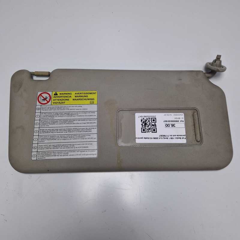 Fiat Sedici 189 1.9mtj 4x4 2006-15 Aletta pantina parasole ant dx 71768257