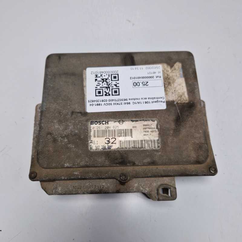 Peugeot 106 I 1A/1C 954I 37KW 50CV 1991-04 Centralina ecu motore 9630278480 0261204625