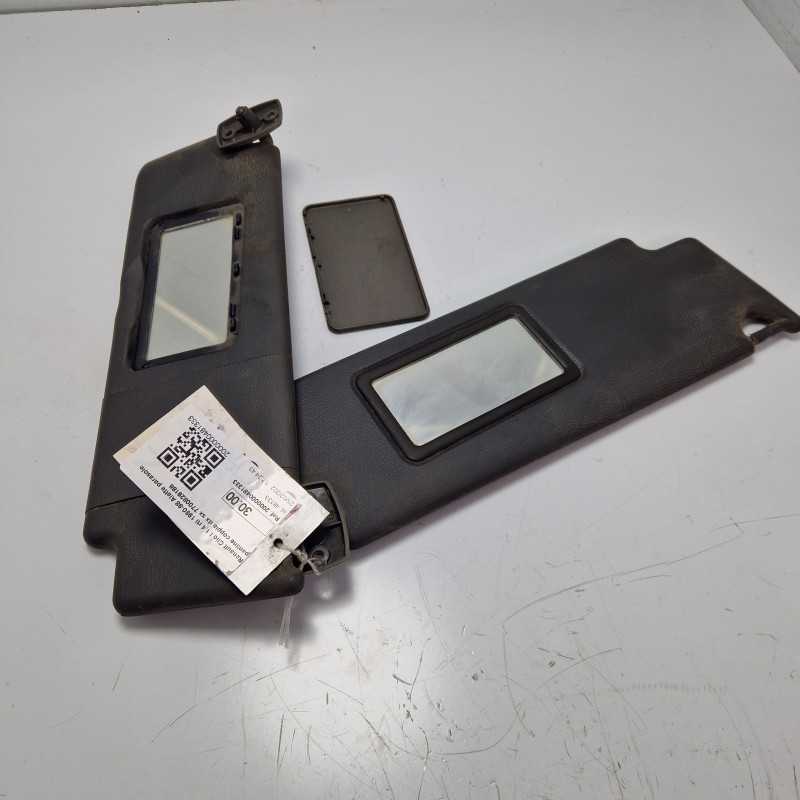 Renault Clio I 1.4 rti 1990-98 Alette parasole pantine coppia dx sx 7700829186 Sportellino danneggiato non si chiude