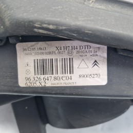 Citroen C5 SW 2.0HDI 2001-04  Faro fanale proiettore ant DX 9632664780 fili cablaggio tranciati