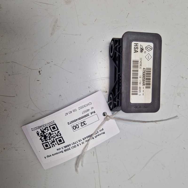 Renault Scenic III 1.5 DCI 2009 Sensore esp 4 pin 479300584R 10.1701-0695.3 ate