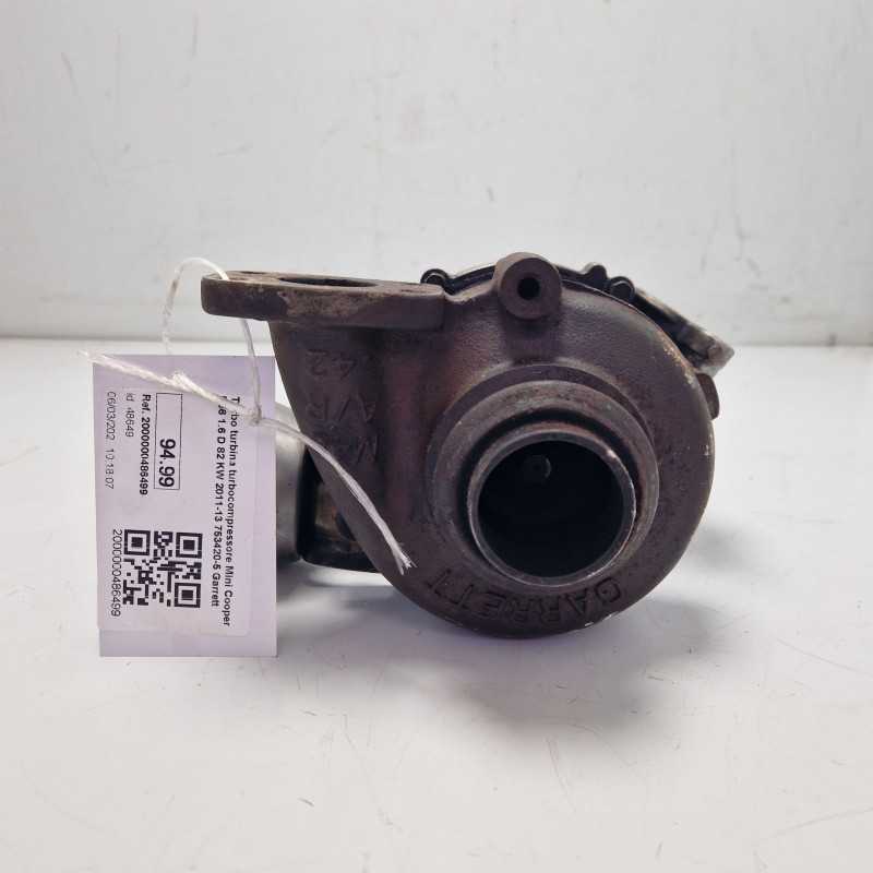 Turbo turbina turbocompressore Mini Cooper R56 1.6 D 82 KW 2011-13 753420-5 Garrett