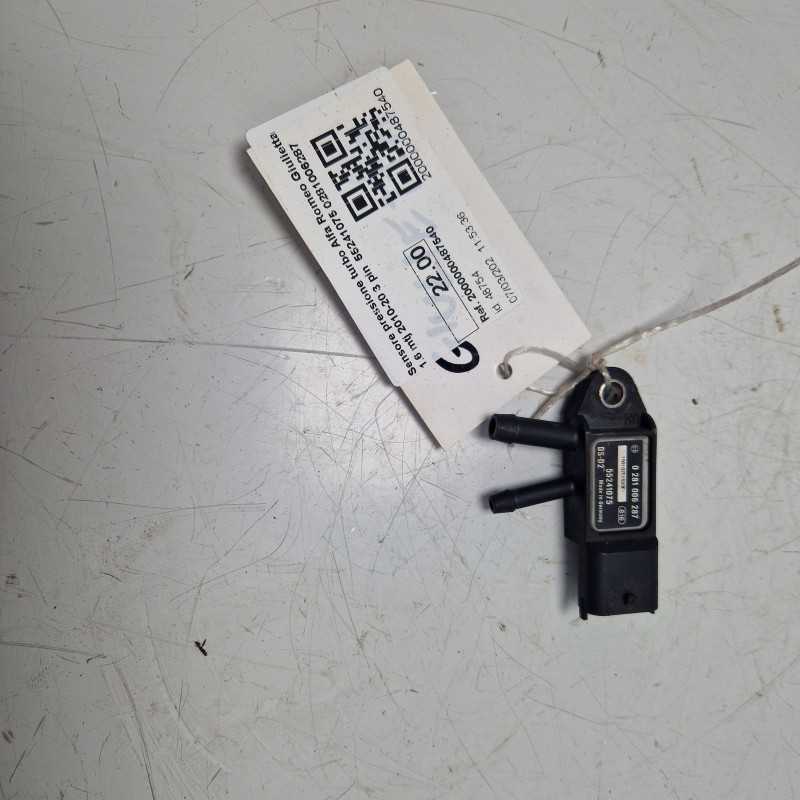 Sensore pressione turbo Alfa Romeo Giulietta 1.6 mtj 2010-20 3 pin 55241075 0281006287