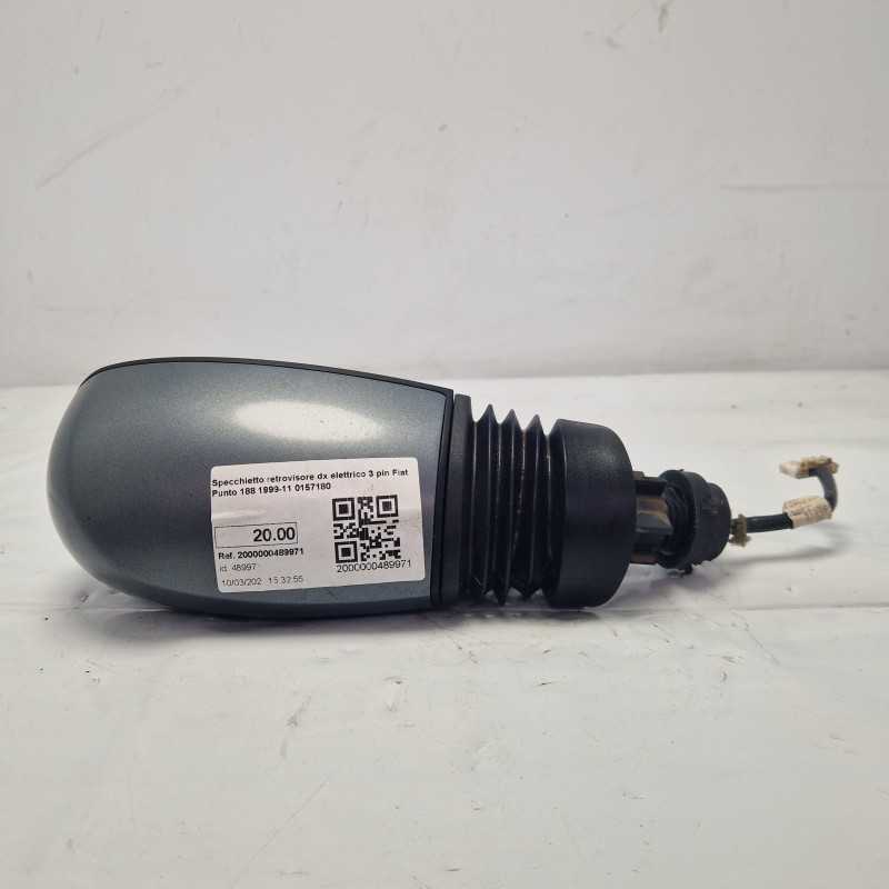 Specchietto retrovisore dx elettrico 3 pin Fiat Punto 188 1999-11 0157180