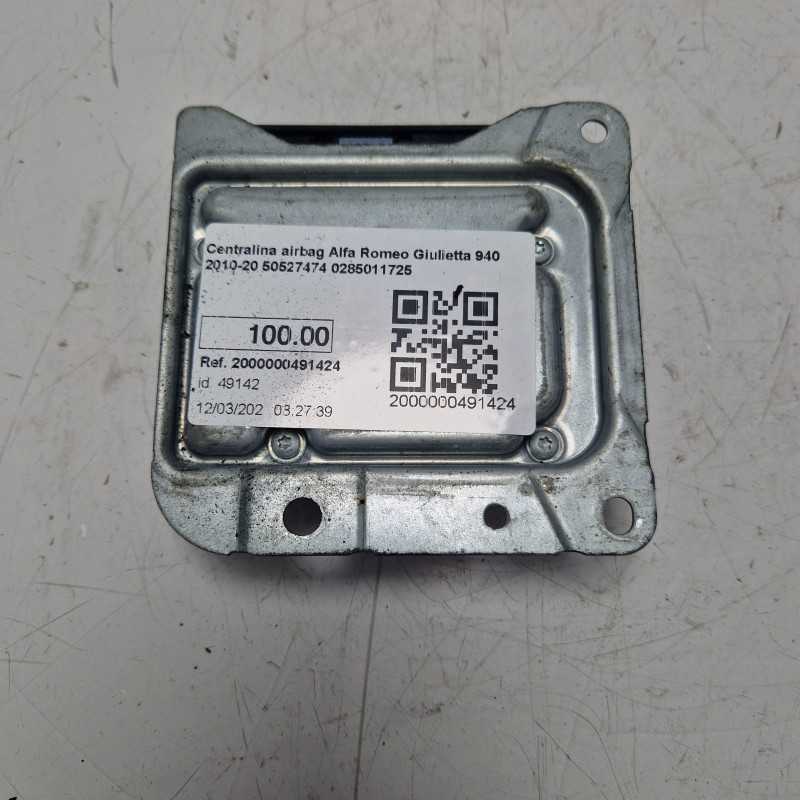 Centralina airbag Alfa Romeo Giulietta 940 2010-20 50527474 0285011725