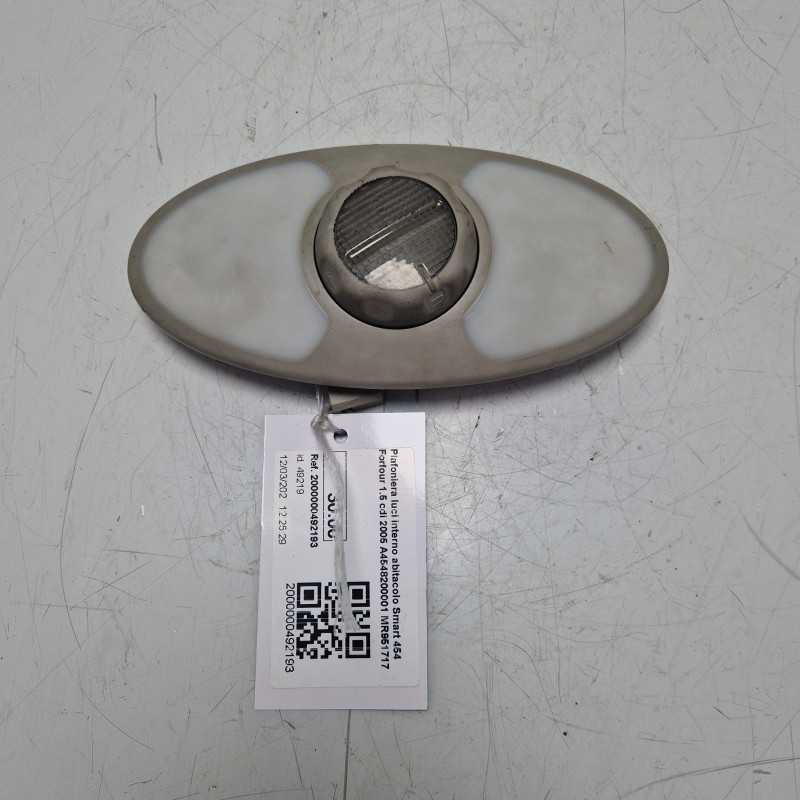 Plafoniera luci interno abitacolo Smart 454 Forfour 1.5 cdi 2005 A4548200001 MR951717