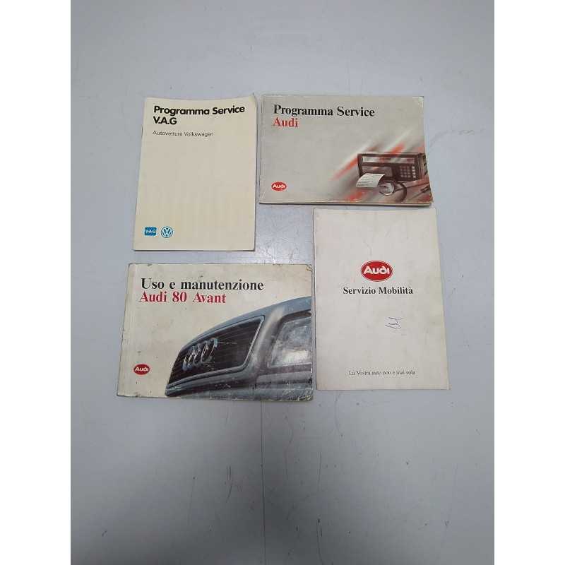 Manuali uso e manutenzione Audi 80 MK4 B4 8C Avant 2.0 B 66 KW 1991-95 originali in italiano