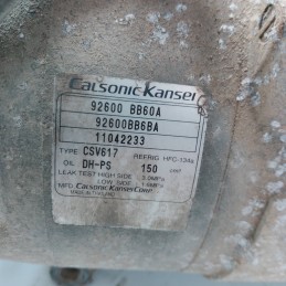Compressore clima A/C Nissan Qashqai MK1 1.6 DCI 96 KW 2011-13 92600BB60A