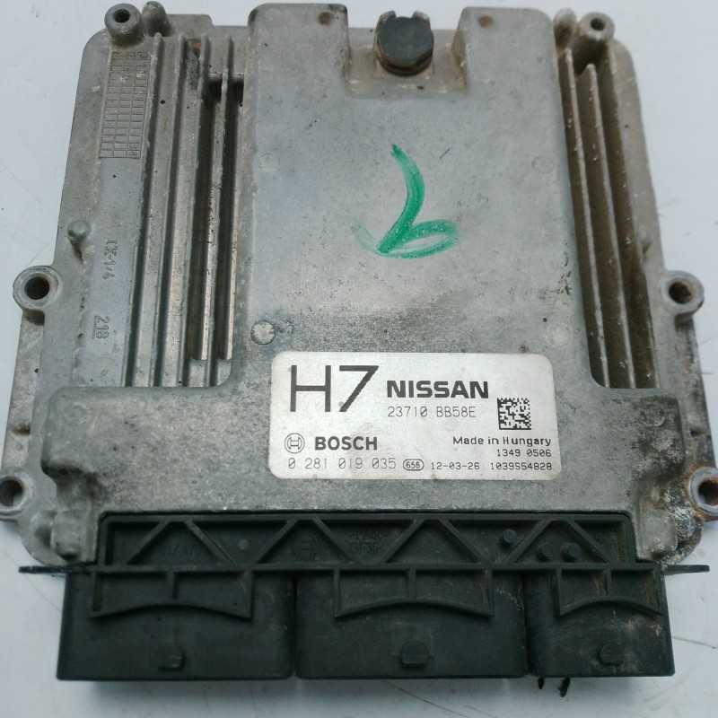 Centralina ECU controllo motore Nissan Qashqai MK1 1.6 DCI 96 KW 2011-13 23710BB58E PIN PIEGATI