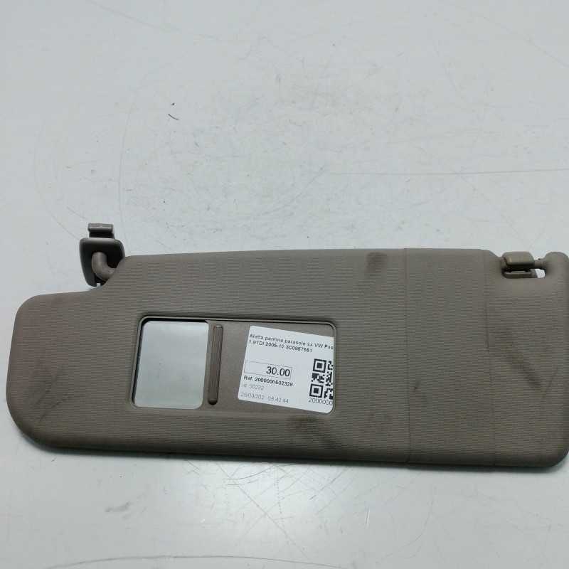 Aletta pantina parasole sx VW Passat 3C5 1.9TDI 2005-10 3C0857551