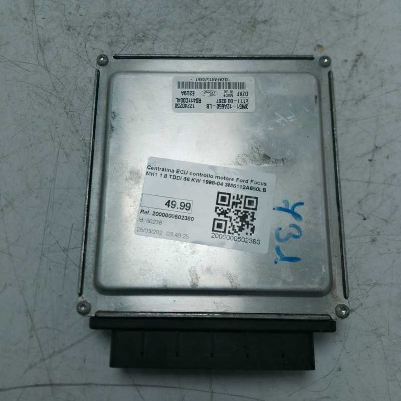 Centralina ECU controllo motore Ford Focus MK1 1.8 TDDI 66 KW 1998-04 3M5112A650LB