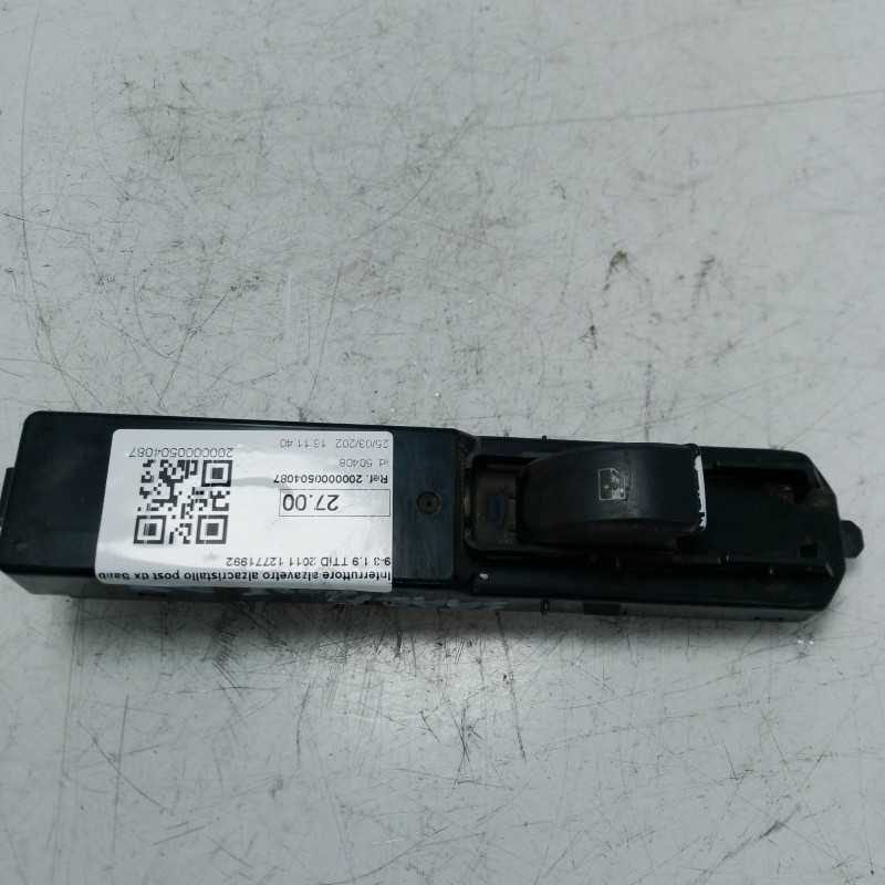 Interruttore alzavetro alzacristallo post dx Saab 9-3 1.9 TTiD 2011 12771992