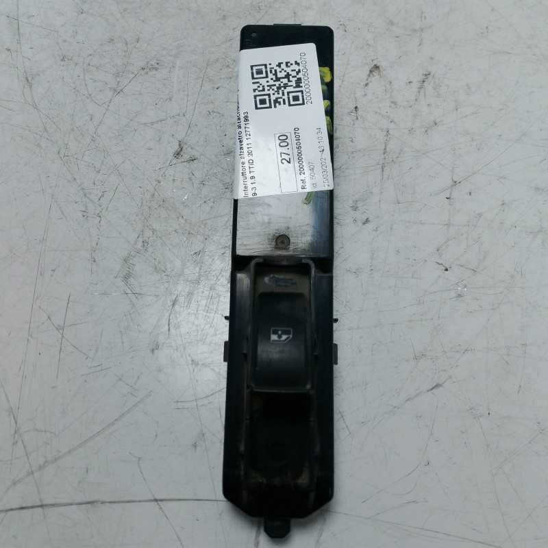 Interruttore alzavetro alzacristallo post sx Saab 9-3 1.9 TTiD 2011 12771993