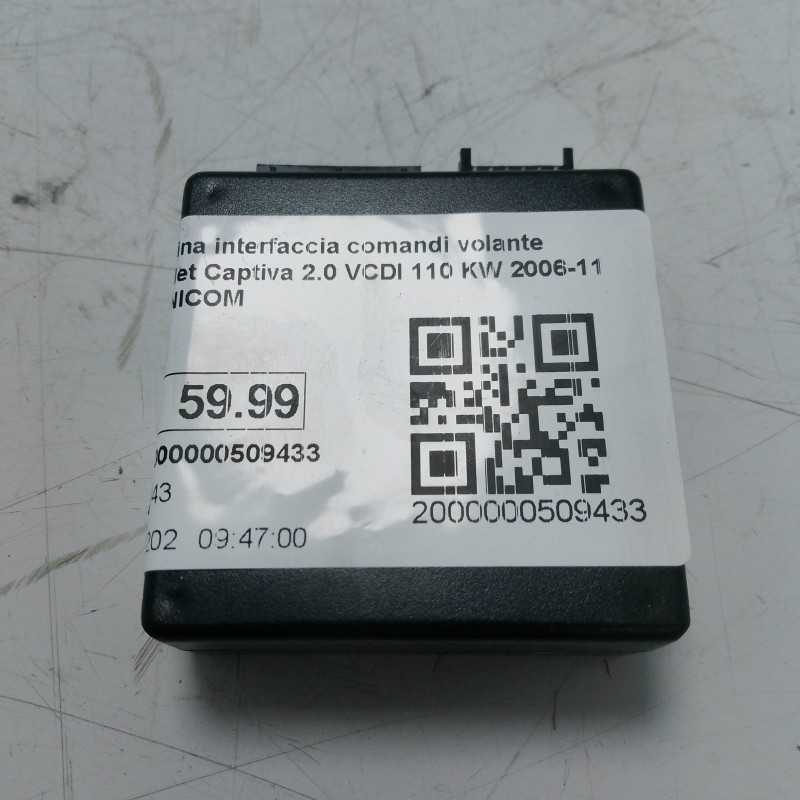 Centralina interfaccia comandi volante Chevrolet Captiva 2.0 VCDI 110 KW 2006-11 KCE-UNICOM