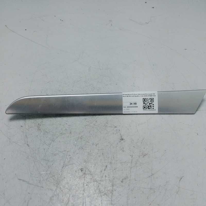 Modanatura finitura interna portiera post DX Audi A6 Allroad Quattro 3.0d 2006 4F0867420