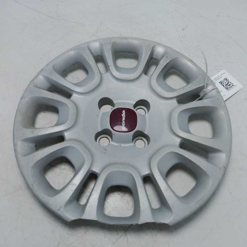 Coppa borchia coppetta copricerchio ruota Fiat Panda MK3 5P 1.2 GPL 51 KW 2012-24 735518425 danneggiata