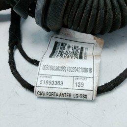 Cablaggio cavi elettrici portiera ant SX Fiat Panda MK3 5P 1.2 GPL  2012-24 51893363