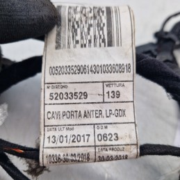 Cablaggio cavi elettrici portiera ant dx Fiat Panda MK3 5P 1.2 GPL  2012-24 52033529