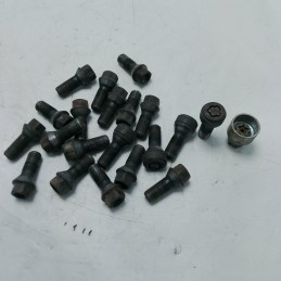 Bulloni ruote 16 + 4 antifurto con chiave  BMW X5 E70 xDrive30d 2008 filettatura 14 mm lung 49,5 mm