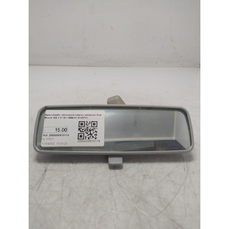 Specchietto retrovisore interno abitacolo Fiat Brava 182 1.6 16v 1996-01 0143741