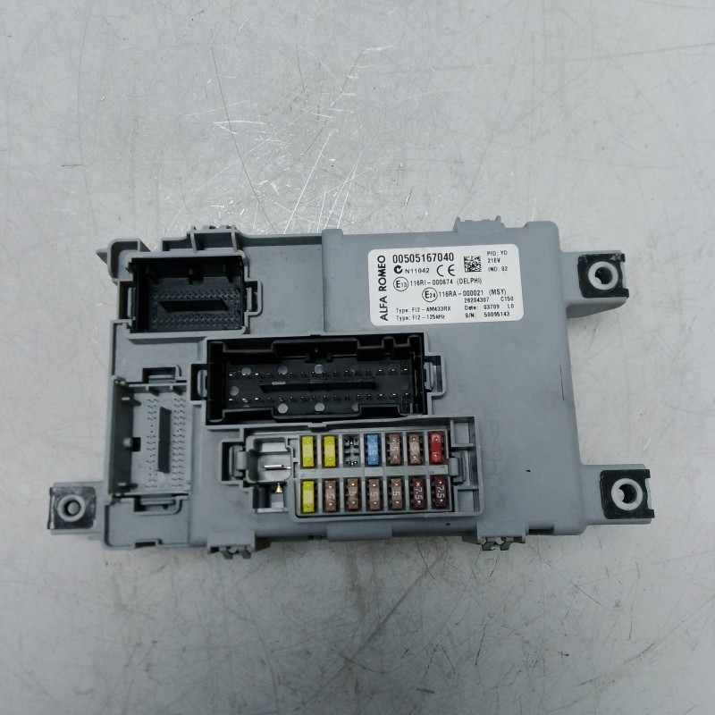 Centralina body computer porta fusibili Alfa Romeo Mito 955 1.4 2008 00505167040 Delphi