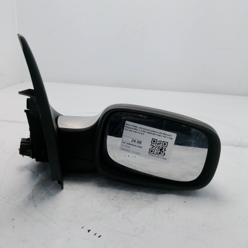 Specchietto retrovisore esterno DX Renault Megane MK2 1.5 DCI 2002-09 1105-1107-1109 7pin da riverniciare