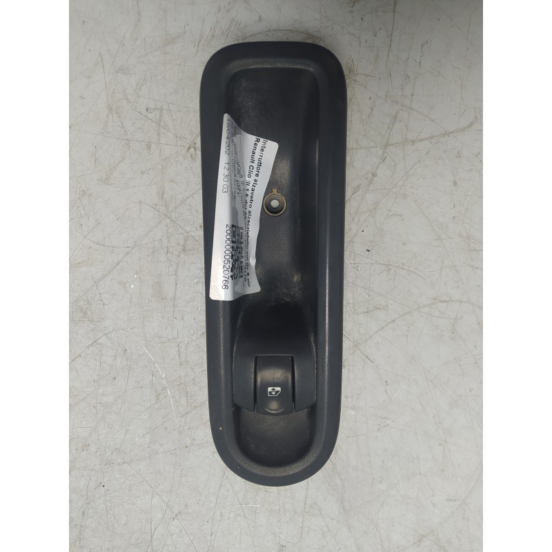 Interruttore alzavetro alzacristallo ant dx 6 pin Renault Clio III 1.5 dci 3P 2010 8200356517B 1 GANCIO ROTTO