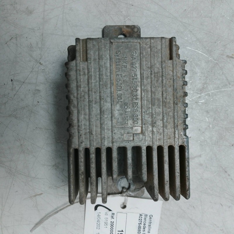 Centralina elettroventola raffreddamento 6 pin Mercedes Classe A 170 W168 1997-04 A0275458032