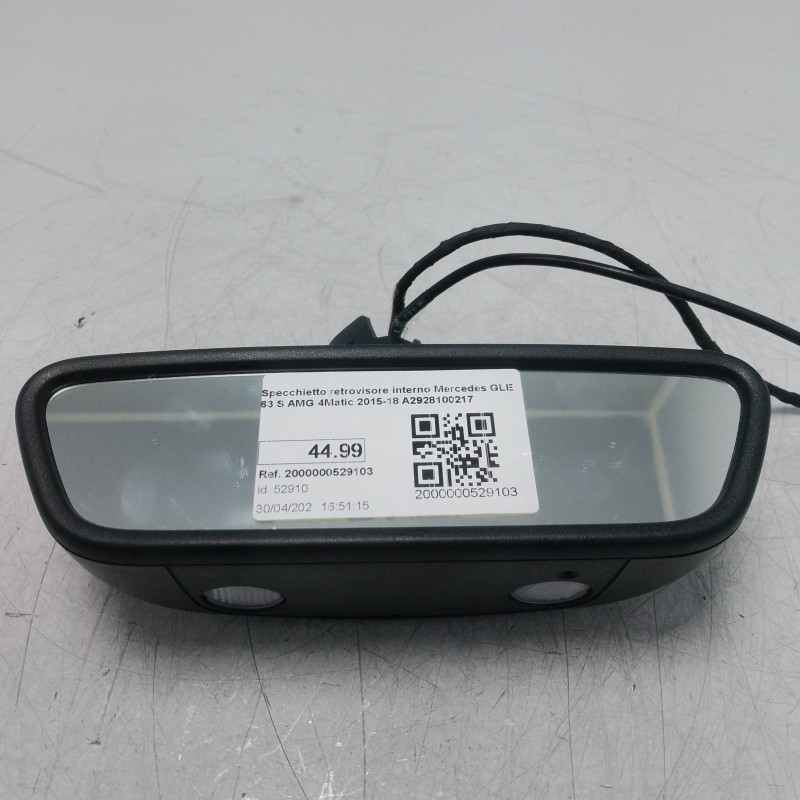 Specchietto retrovisore interno Mercedes GLE W166 C292 4Matic 2015-18 A2928100217