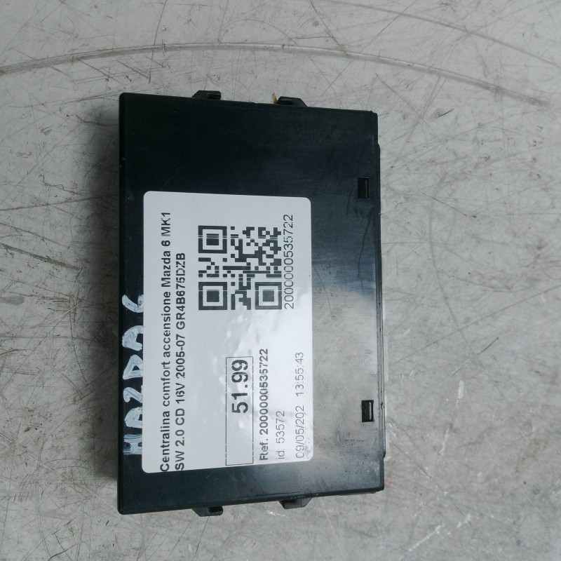 Centralina comfort accensione Mazda 6 MK1 SW 2.0 CD 16V 2005-07 GR4B675DZB