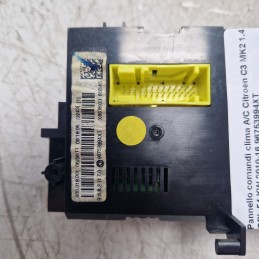 Pannello comandi clima A/C Citroen C3 MK2 1.4 GPL 54 KW 2010-16 96753994XT
