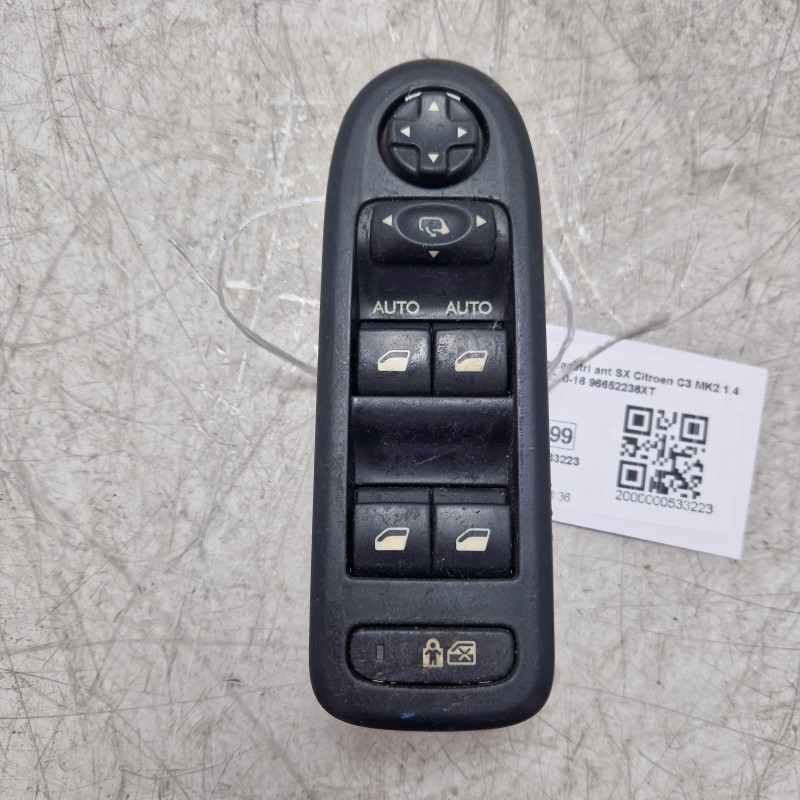 Pulsantiera alzavetri ant SX Citroen C3 MK2 1.4 GPL 54 KW 2010-16 96652236XT