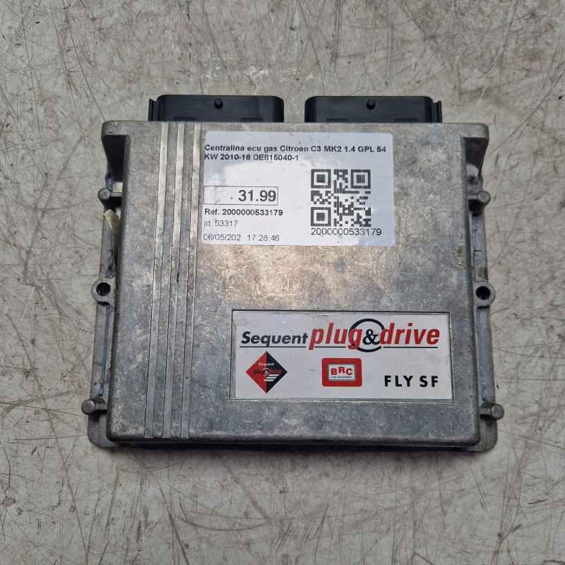 Centralina ecu gas Citroen C3 MK2 1.4 GPL 54 KW 2010-16 DE815040-1