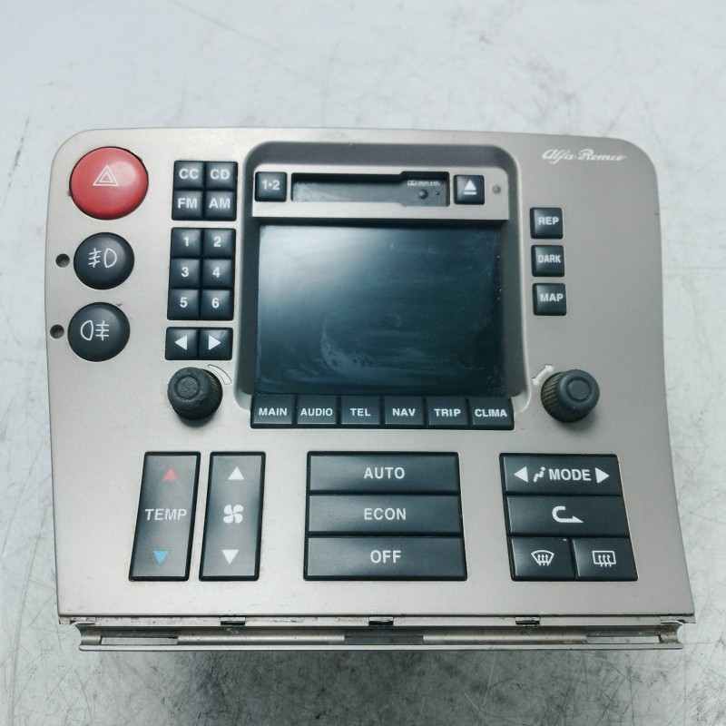 Autoradio stereo comandi clima Alfa Romeo 166 2.4 JTD 100 KW 1998-00 6561107661 codici sblocco non forniti