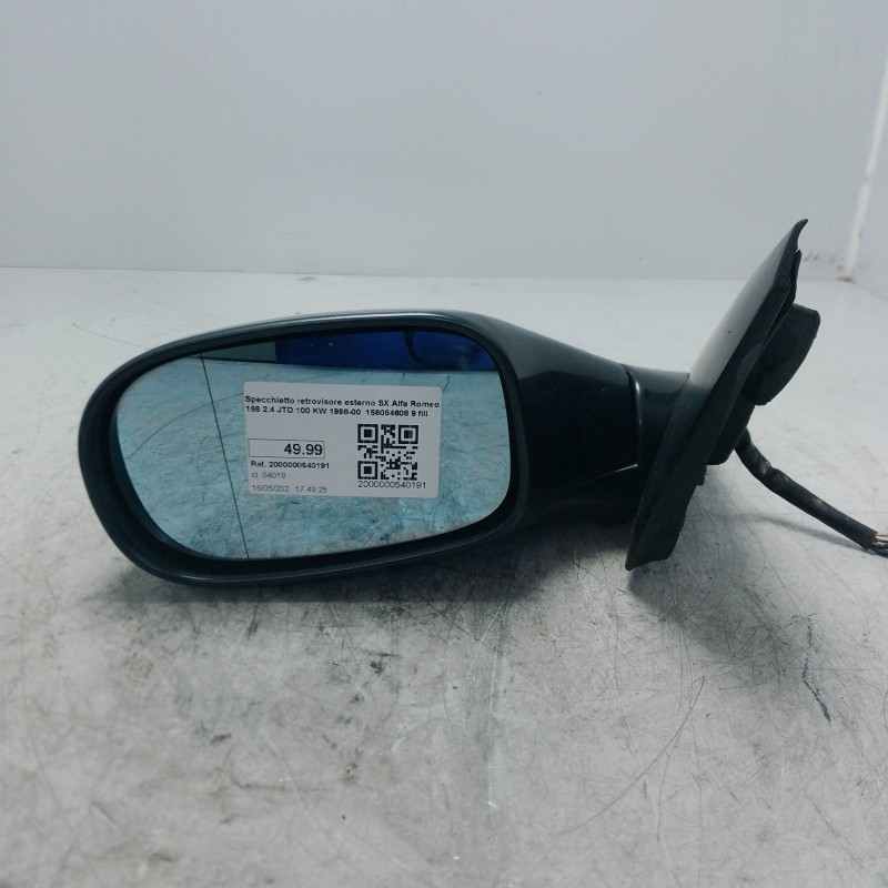 Specchietto retrovisore esterno SX Alfa Romeo 166 2.4 JTD 100 KW 1998-00 156054608 9 fili