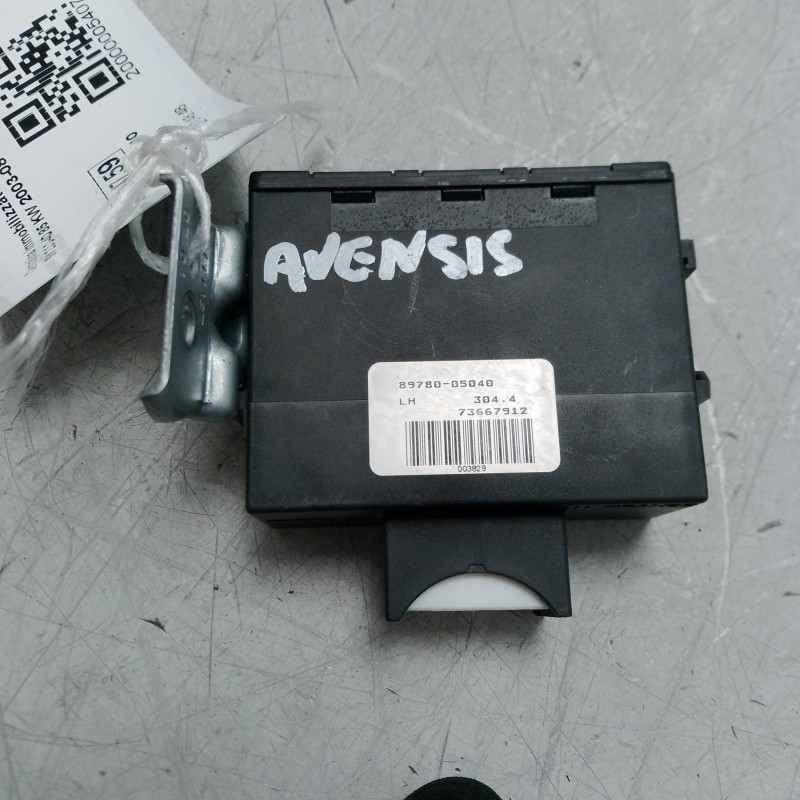 Centralina immobilizzatore Toyota Avensis MK2 SW 2.0 D-4D 85 KW 2003-08 89780-05040 Valeo