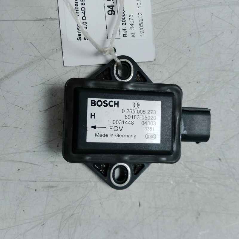 Sensore imbardata ESP Toyota Avensis MK2 SW 2.0 D-4D 85 KW 2003-08 89183-05020 Bosch
