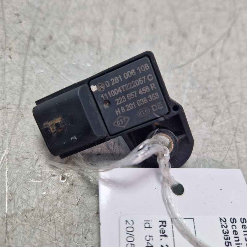 Sensore pressione corpo farfallato Renault Scenic III JZ0/1 1.6 dci 2009-16 4 pin 223657458R H8201038353