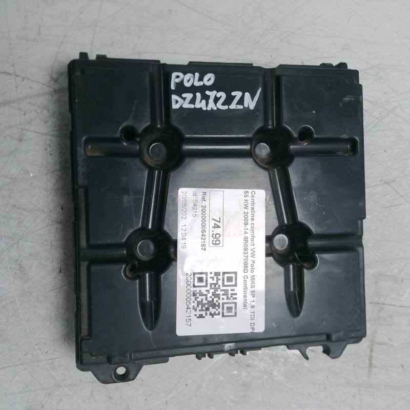 Centralina comfort VW Polo MK5 5P 1.6 TDI DPF 55 KW 2009-14 6R0937086D Continental