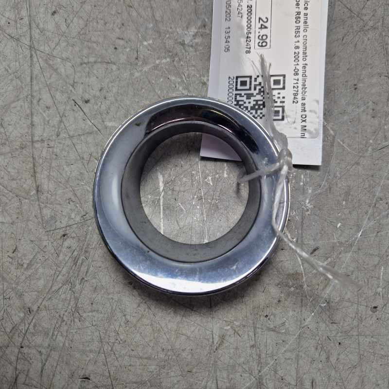 Cornice anello cromato fendinebbia ant DX Mini Cooper R50 R53 1.6 2001-06 7127942