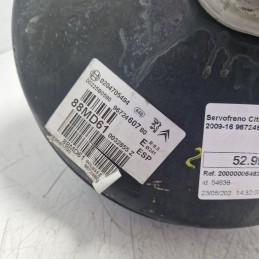 Servofreno Citroen C3 MK2 1.4 HDI 50 KW 2009-16 9672460780 Bosch