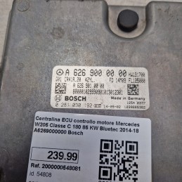 Centralina ECU controllo motore Mercedes W205 Classe C 180 85 KW Bluetec 2014-18 A6269000000 Bosch